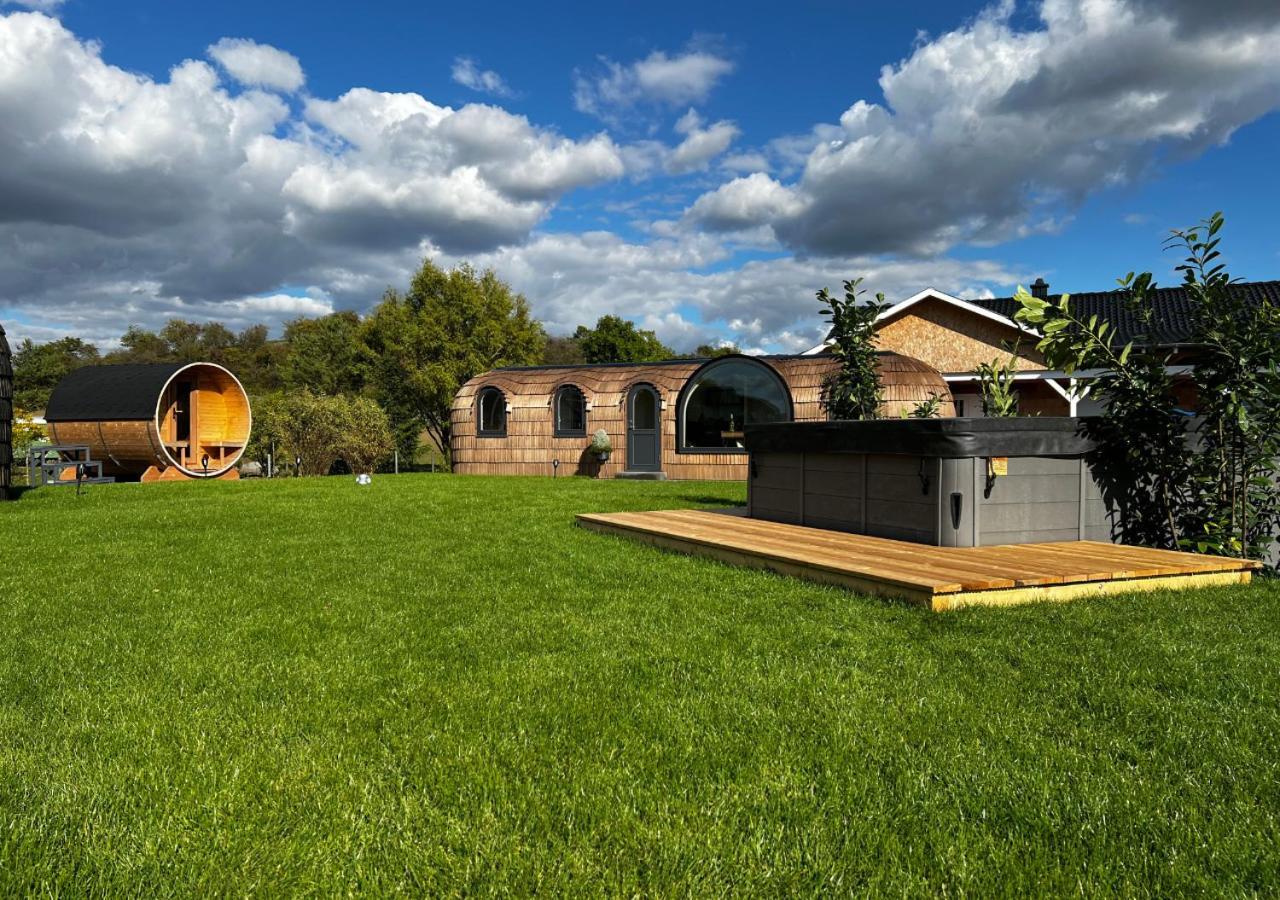 Tirolian Lodge North, Whirlpool, Sauna, Lagerfeuer Bundorf Kültér fotó