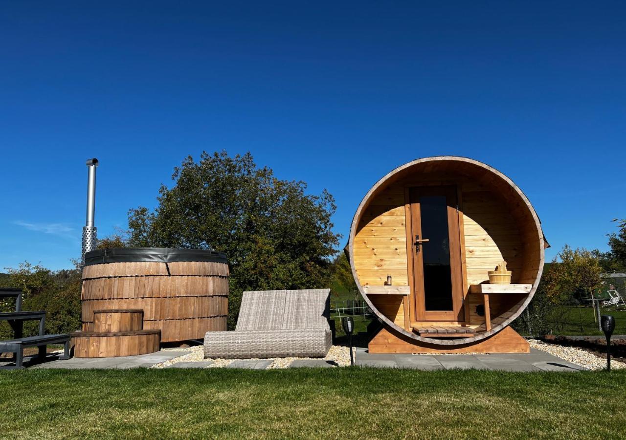 Tirolian Lodge North, Whirlpool, Sauna, Lagerfeuer Bundorf Kültér fotó